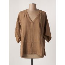 HOD - Blouse marron en coton pour femme - Taille 38 - Modz