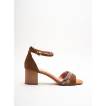 MARCO TOZZI - Sandales/Nu pieds marron en cuir pour femme - Taille 41 - Modz