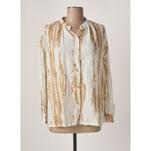 MARGOT - Chemisier beige en coton - Femme - Taille TU - Modz