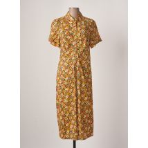 IDANO - Robe mi-longue jaune en viscose - Femme - Taille 36 - Modz