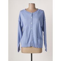 LE PETIT BAIGNEUR - Gilet manches longues bleu en coton - Femme - Taille 36 - Modz