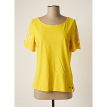 GARCIA - T-shirt jaune en coton - Femme - Taille 36 - Modz