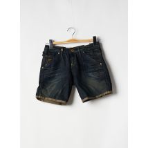 G STAR - Bermuda bleu en coton - Femme - Taille W28 - Modz