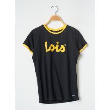LOIS - T-shirt noir en coton - Femme - Taille 34 - Modz