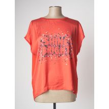 GARCIA - T-shirt orange en viscose - Femme - Taille 42 - Modz