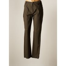 PAUL MAUSNER - Pantalon droit vert en coton - Femme - Taille 40 - Modz