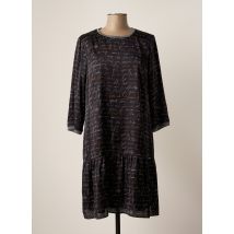 DIVAS - Robe mi-longue noir en polyester - Femme - Taille 42 - Modz