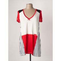 POUPEE CHIC - Tunique manches courtes rouge en viscose - Femme - Taille 40 - Modz