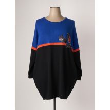M DE MIGUEL - Pull tunique noir en polyester - Femme - Taille 44 - Modz