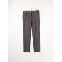 O.K.S - Pantalon droit gris en polyester - Femme - Taille 42 - Modz