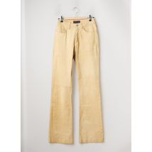 VOTRE NOM - Pantalon flare beige en coton - Femme - Taille 36 - Modz