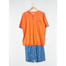 CHRISTIAN CANE - Pyjashort orange en coton pour homme - Taille 40 - Modz