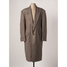 AZZARO - Manteau long gris en laine vierge - Homme - Taille 3XL - Modz