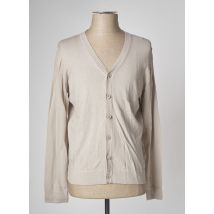 DEVRED - Gilet manches longues beige en coton - Homme - Taille XXL - Modz
