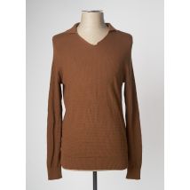 DEVRED - Pull marron en coton - Homme - Taille S - Modz