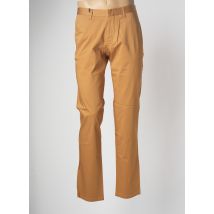 AZZARO - Pantalon chino marron en coton - Homme - Taille 52 - Modz