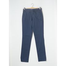 AZZARO - Pantalon chino bleu en coton - Homme - Taille 38 - Modz