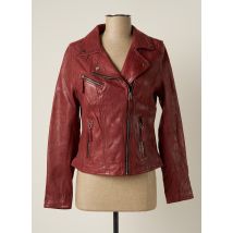 OAKWOOD - Veste en cuir rouge en coton - Femme - Taille 36 - Modz