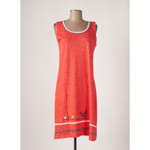 ROSE POMME - Robe mi-longue orange en coton - Femme - Taille 40 - Modz