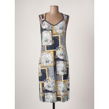 BARANDI - Robe mi-longue bleu en viscose - Femme - Taille 38 - Modz