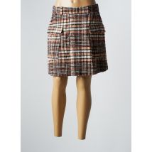 SYMBIOSE - Jupe courte marron en coton - Femme - Taille 34 - Modz
