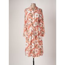 C'EST BEAU LA VIE - Robe mi-longue orange en coton - Femme - Taille 34 - Modz