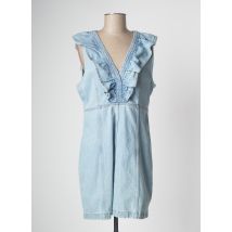 PIECES - Robe courte bleu en coton - Femme - Taille 34 - Modz