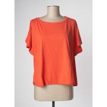 PAKO LITTO - T-shirt orange en coton - Femme - Taille 36 - Modz