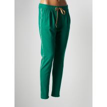 PAKO LITTO - Pantalon droit vert en lin pour femme - Taille 40 - Modz