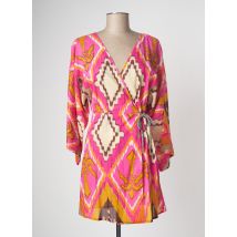 BSB - Robe mi-longue rose en coton - Femme - Taille 36 - Modz