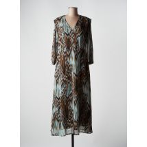 SIGNE NATURE - Robe longue vert en polyester - Femme - Taille 38 - Modz