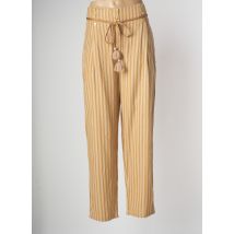 MES DEMOISELLES...PARIS - Pantalon droit beige en coton - Femme - Taille 40 - Modz