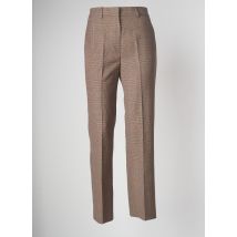 PAUL & JOE - Pantalon droit marron en polyester - Femme - Taille 36 - Modz