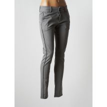 LES TEINTURIERS - Pantalon chino gris en coton - Femme - Taille W26 - Modz