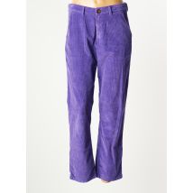 KANOPE - Pantalon droit violet en coton - Femme - Taille 38 - Modz
