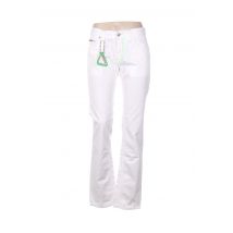 ABSOLUT JOY - Pantalon droit blanc en coton - Femme - Taille W30 - Modz