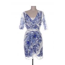 M DE MIGUEL - Robe mi-longue bleu en polyester - Femme - Taille 40 - Modz
