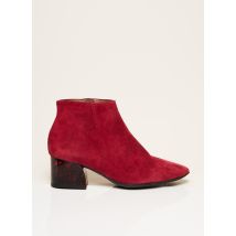 WONDERS - Bottines/Boots rouge en cuir pour femme - Taille 36 - Modz