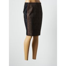 PAUSE CAFE - Jupe mi-longue marron en polyester - Femme - Taille 38 - Modz