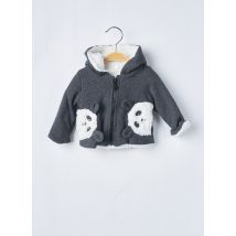 BOBOLI - Manteau court gris en coton pour enfant - Taille 1 M - Modz