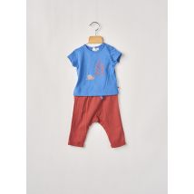 MOULIN ROTY - Ensemble pantalon bleu en coton - Fille - Taille TU - Modz