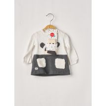 BOBOLI - Robe mi-longue gris en coton - Fille - Taille TU - Modz