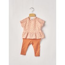 MOULIN ROTY - Ensemble pantalon orange en coton - Fille - Taille TU - Modz