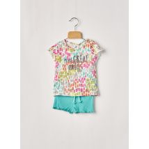 BOBOLI - Ensemble short bleu en coton - Fille - Taille TU - Modz