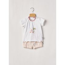 STERNTALER - Ensemble short beige en coton pour fille - Taille 18 M - Modz