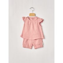 STERNTALER - Ensemble short rose en coton pour fille - Taille 18 M - Modz