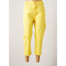 PIMENT ROUGE - Pantacourt jaune en coton - Femme - Taille 48 - Modz