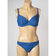 SANS COMPLEXE - Maillot de bain 2 pièces bleu en polyamide - Femme - Taille TU - Modz