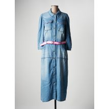K-DESIGN - Robe longue bleu en polyester pour femme - Taille 36 - Modz