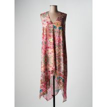 LES P'TITES BOMBES - Robe mi-longue rose en polyester - Femme - Taille 40 - Modz